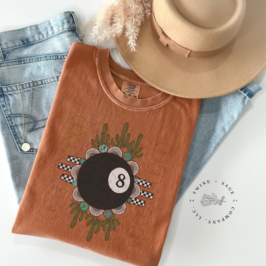 8 Ball Shirt, Boho Shirt, Country Shirt, Western Shirt, Spade Shirt, Graphic Tee Shirt, Comfort Colors Shirt - Twine + Sage Co. LLC