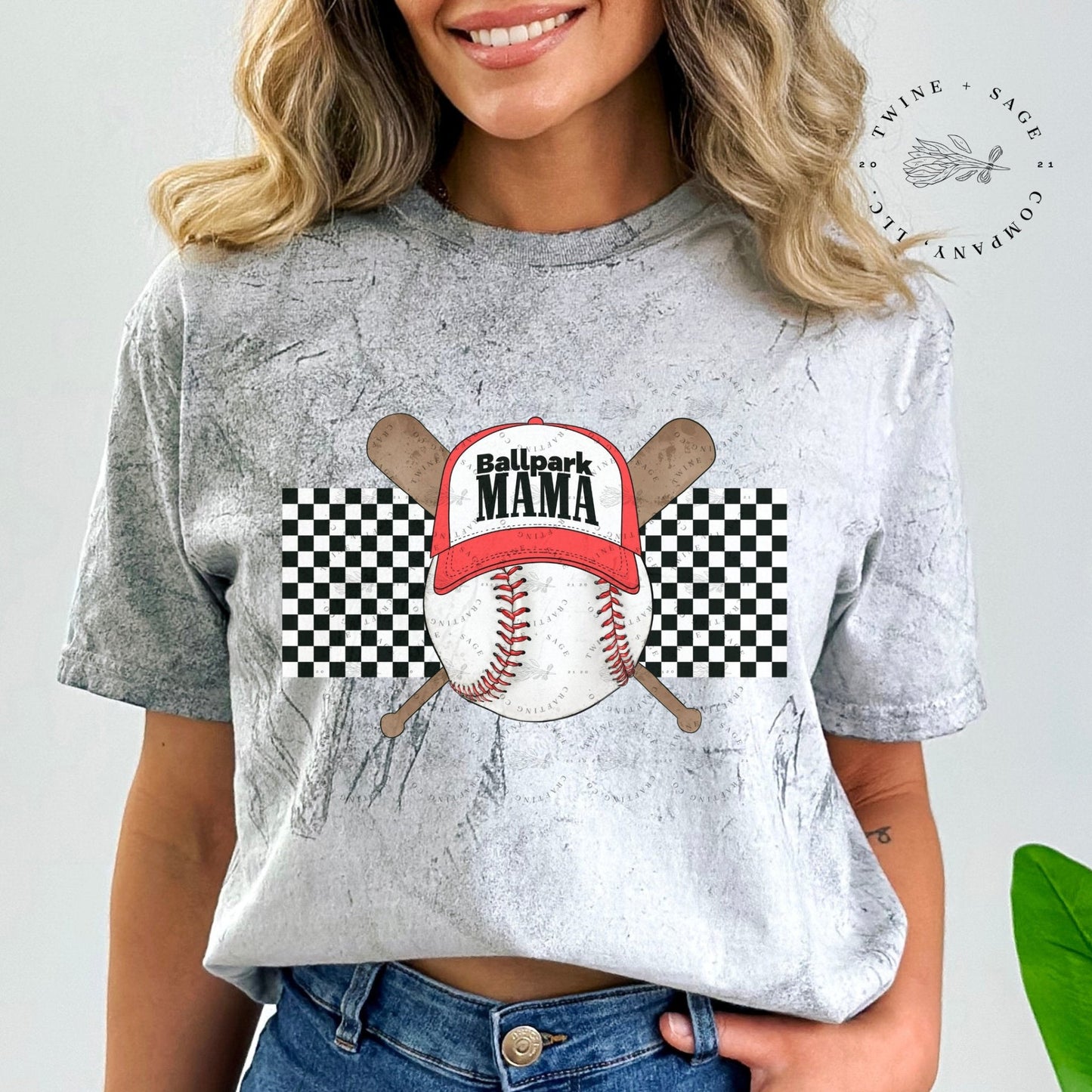 Ballpark Mama Shirt, Baseball Shirt, Baseball Mom Shirt, Baseball Shirt, Graphic Tee Shirt, Comfort Colors Shirt - Twine + Sage Co. LLC