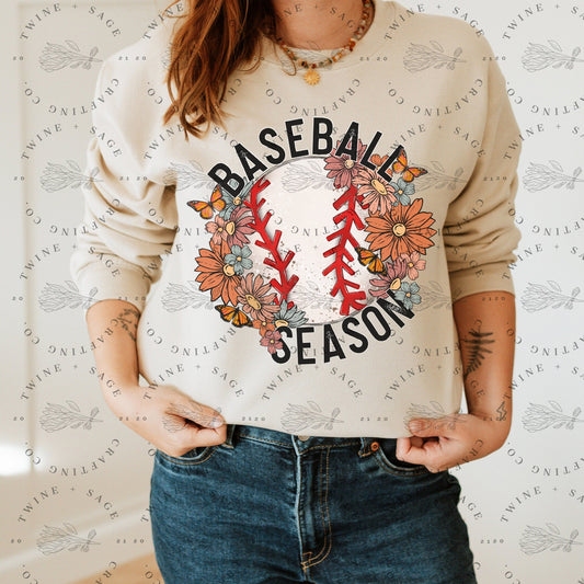 Baseball Mama Sweatshirt, Baseball Sweatshirt, Baseball Life Sweatshirt, Ballpark Sweatshirt, Sweatshirt For Her, Aesthetic - Twine + Sage Co. LLC