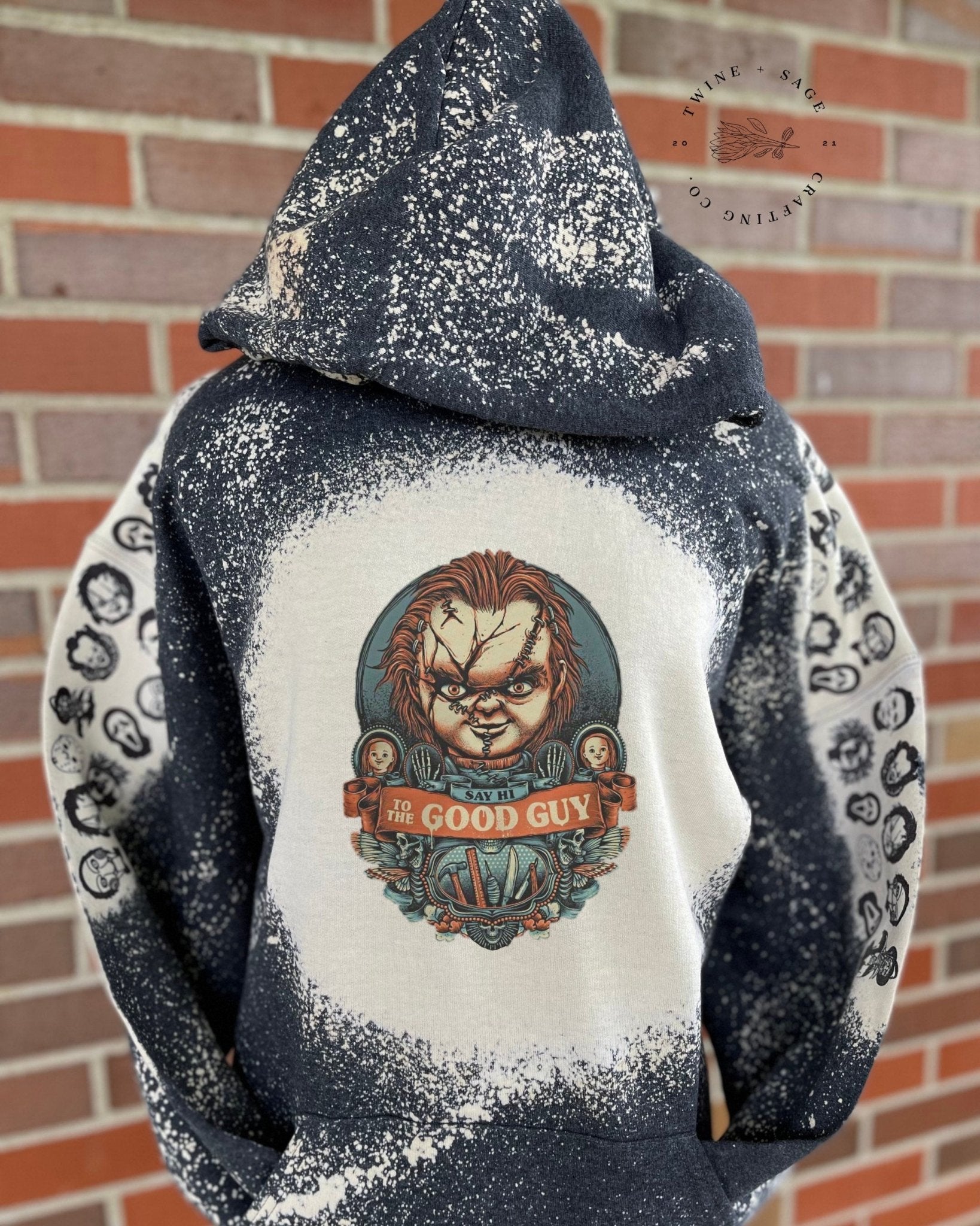 Chucky Hoodie, Halloween Sweatshirt, Child’s Play Sweatshirt, Horror, Trick Or Treat, Horror Custom Sweatshirt, Hoodie - Twine + Sage Co. LLC