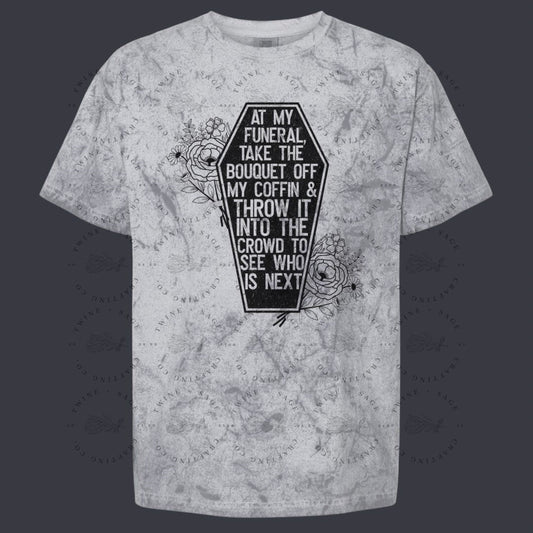 Funeral Bouquet Shirt, Skeleton Shirt, Grungy Shirt, Graphic Tee Shirt, Comfort Colors, Sad Shirt, Grunge Shirt - Twine + Sage Co. LLC