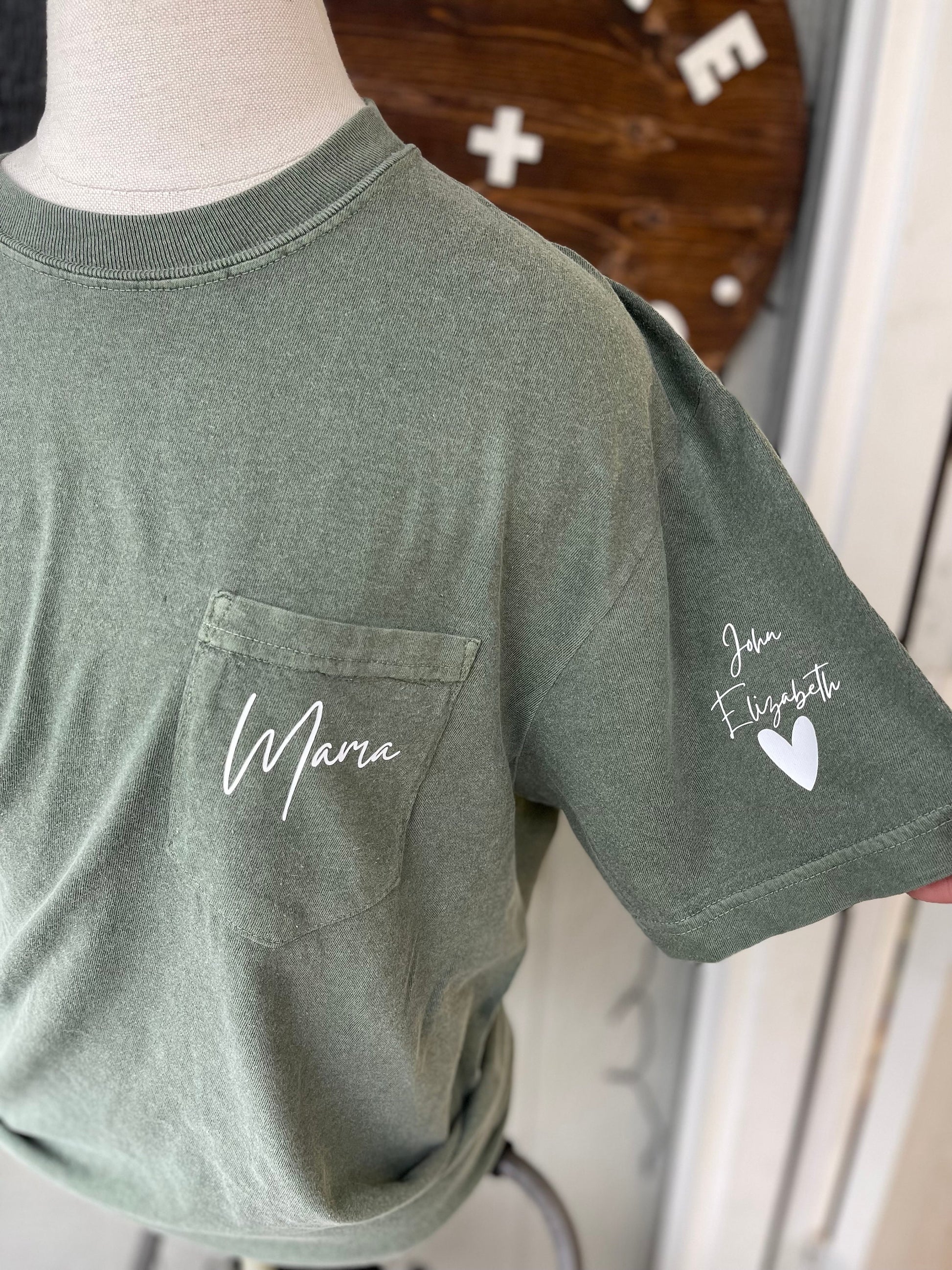 Personalized Mama Shirt, Shirt For Mom, Custom Mom Shirt, Mothers Day Shirt, Graphic Tee Shirt, Comfort Colors Shirt