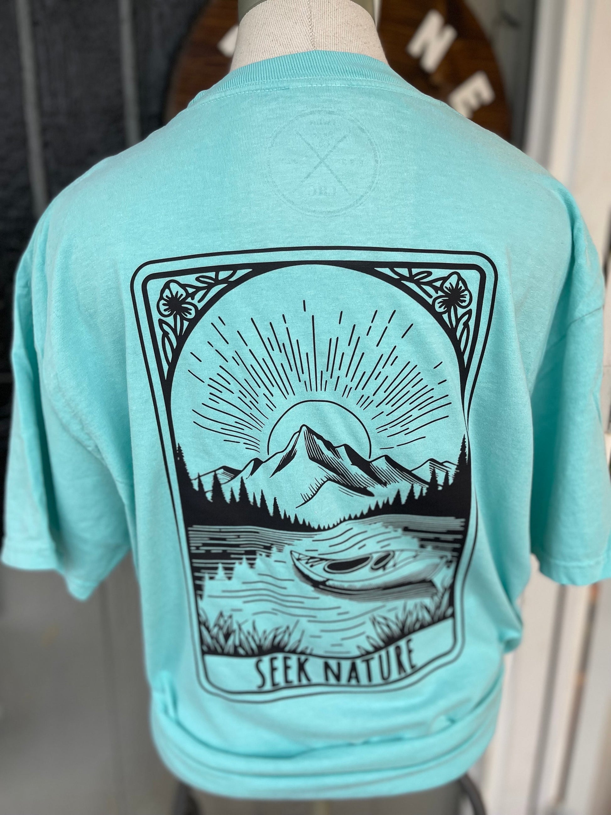 Seek Nature Shirt, Outdoorsy Shirt, Hiking Shirt, Mothers Day Shirt, Graphic Tee Shirt, Comfort Colors Shirt