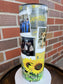 Personalized Tumbler, Christmas Gift, Mom Gift, Sunflowers, 20 oz Skinny Tumbler, Tumbler With Photos, Gift For Her,