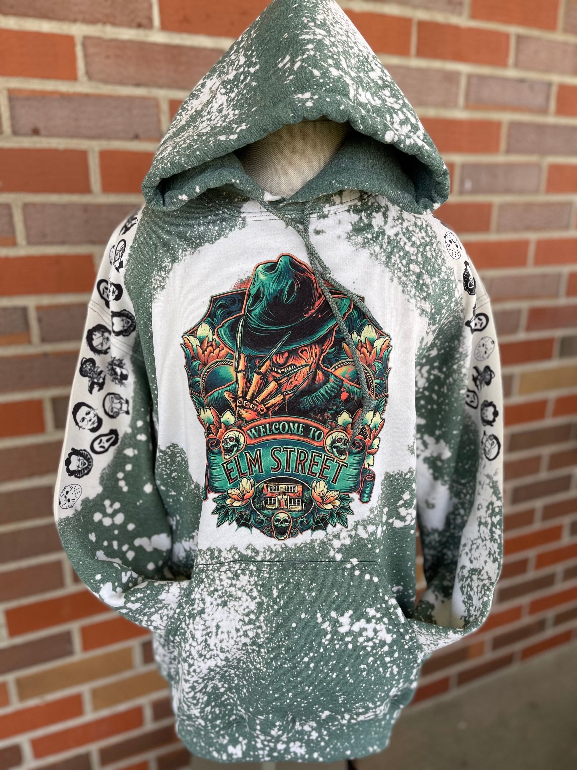 Freddy Krueger Hoodie, Halloween Sweatshirt, Nightmare On Elm Street Sweatshirt, Horror, Elm St, Horror Custom Sweatshirt, Kruger Hoodie