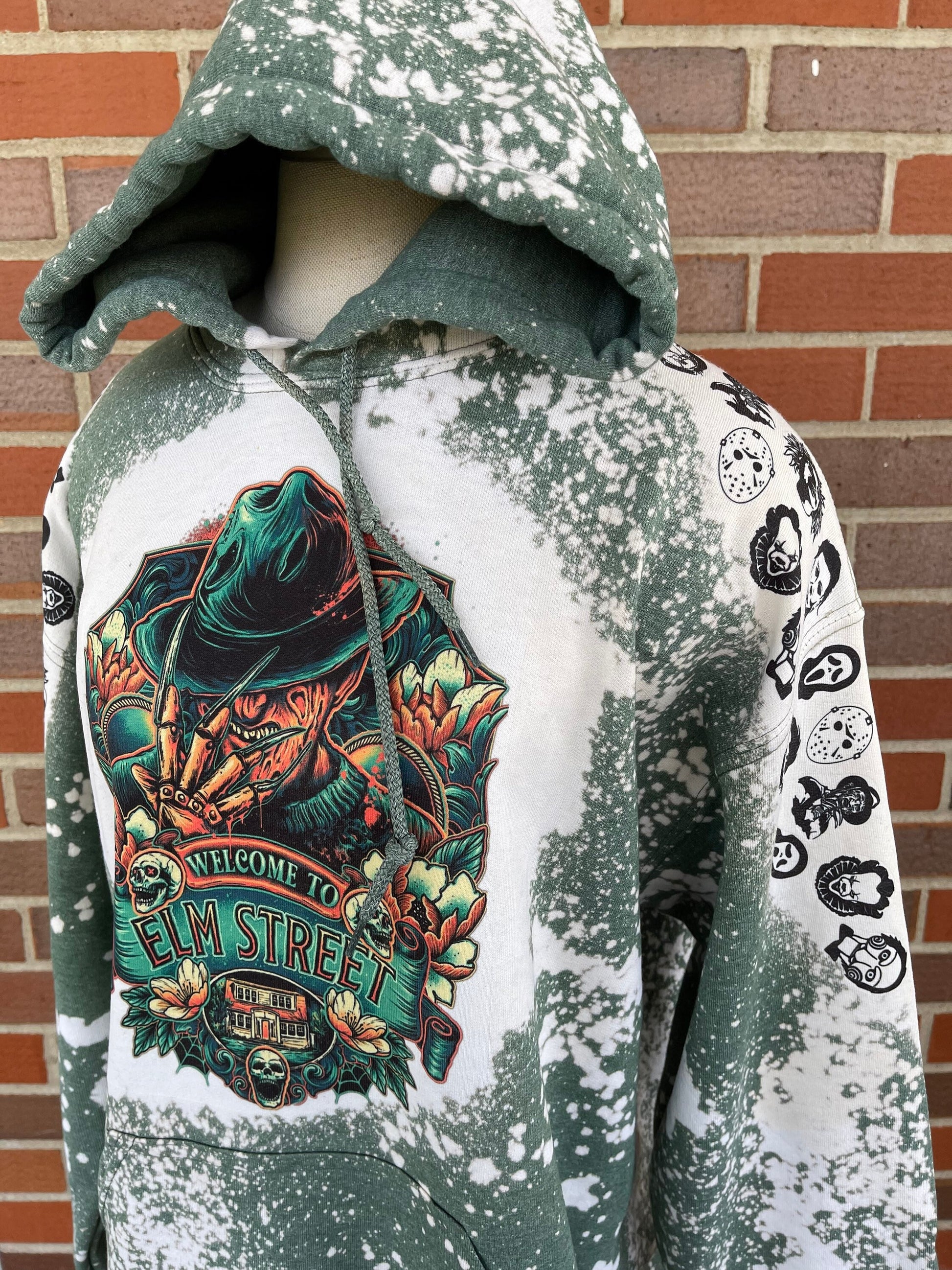 Freddy Krueger Hoodie, Halloween Sweatshirt, Nightmare On Elm Street Sweatshirt, Horror, Elm St, Horror Custom Sweatshirt, Kruger Hoodie