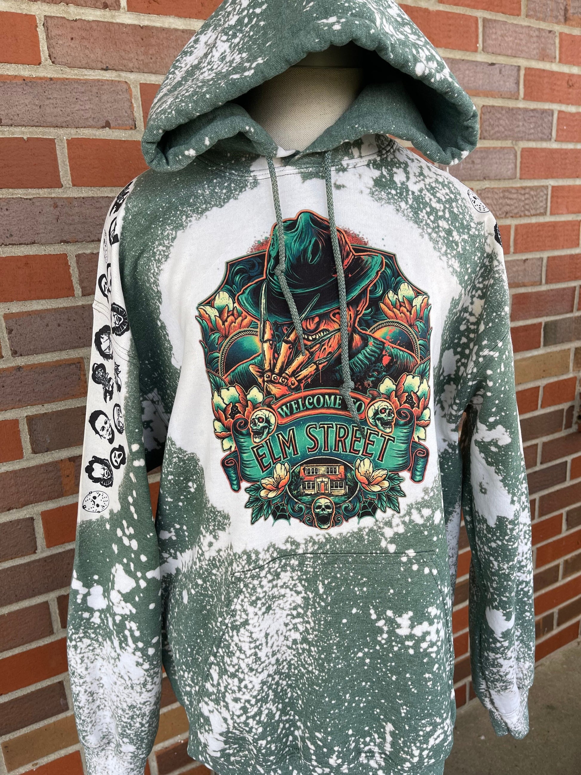 Freddy Krueger Hoodie, Halloween Sweatshirt, Nightmare On Elm Street Sweatshirt, Horror, Elm St, Horror Custom Sweatshirt, Kruger Hoodie