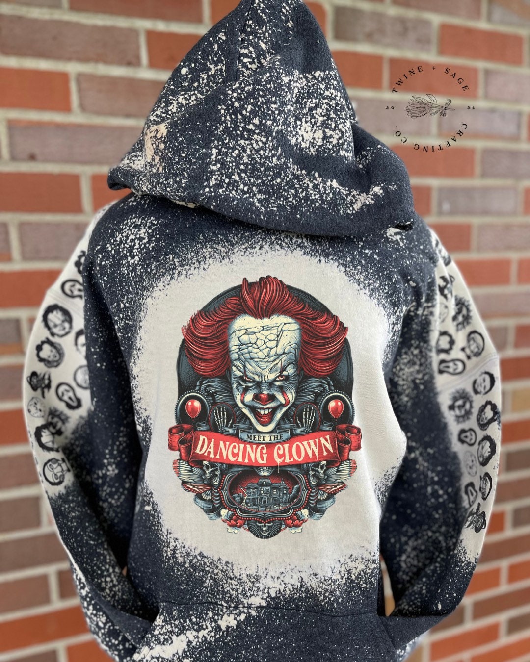 Pennywise Hoodie, We All Float, Halloween Sweatshirt, It Sweatshirt, Horror, Georgie, Scary Clown, Horror Custom Sweatshirt, Hoodie