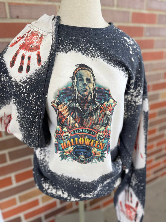 Michael Myers Crewneck Sweatshirt, Halloween Sweatshirt, Haddonfield Sweatshirt, Horror, Horror Custom Sweatshirt