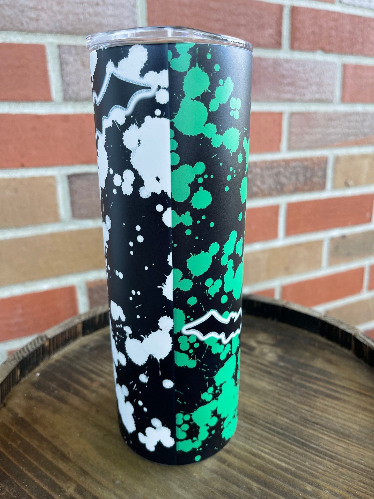 Glow In The Dark Horror Tumbler, Halloween 20 oz Skinny Tumbler, Halloween Tumbler, Horror Movie Cup, Gift For Her, Horror Cup, GID Tumbler