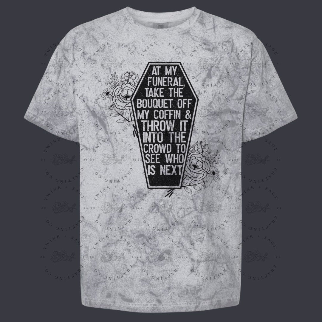 Funeral Bouquet Shirt, Skeleton Shirt, Grungy Shirt, Graphic Tee Shirt, Comfort Colors, Sad Shirt, Grunge Shirt
