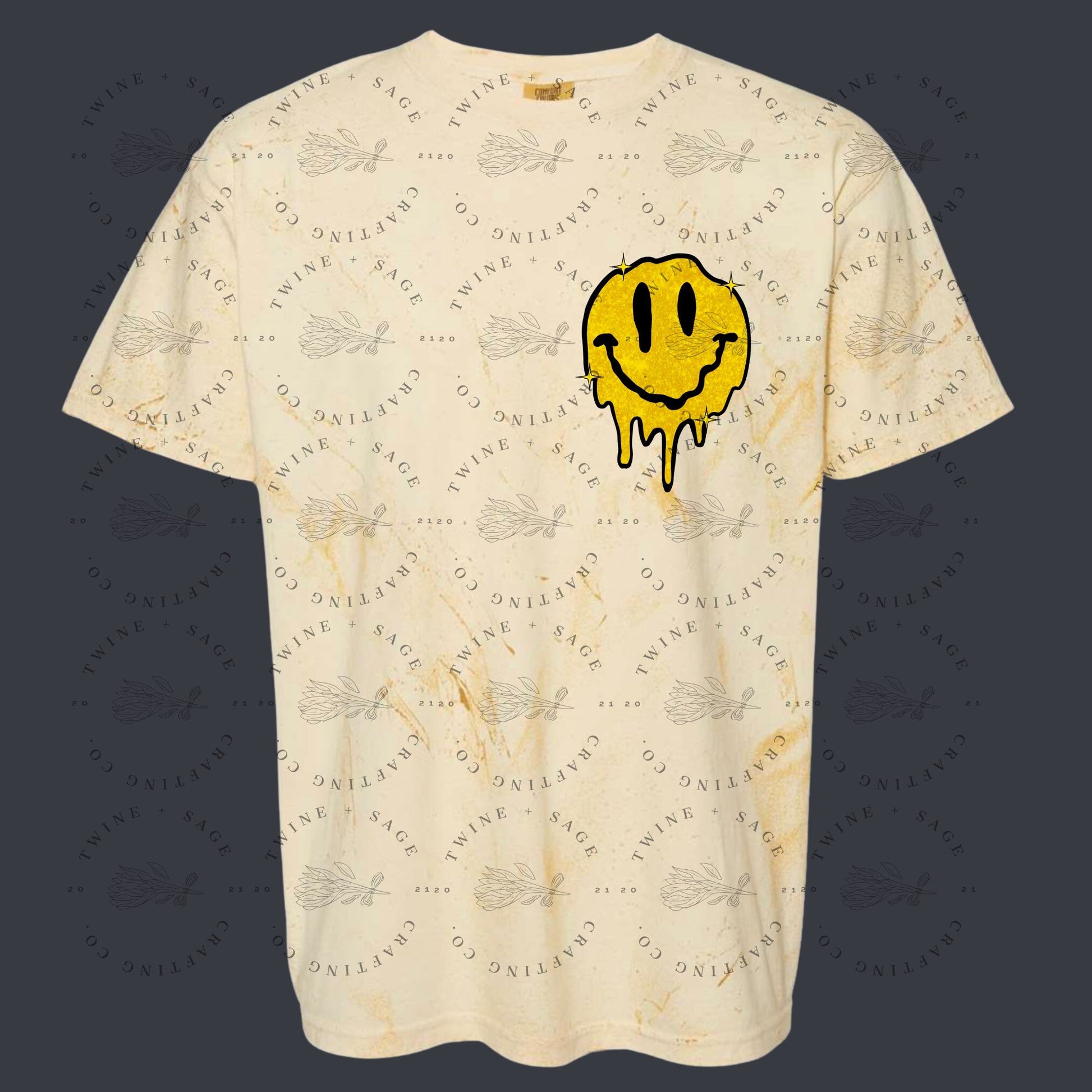 Sometimes It Be Like That Shirt, Melted Smiley Face Shirt, Smiley Face Shirt, Graphic Tee Shirt, Comfort Colors, Sad Shirt, Faux Pocket Tee