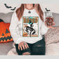 Rodeo Halloween Crewneck Sweatshirt, Spooky Rodeo Sweatshirt, Fall Coffee Pumpkins, Bleach Crew Sweatshirt