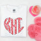 Monogrammed Valentines Sweatshirt, Valentine Sweatshirt