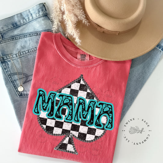 Mama Shirt, Country Shirt, Western Shirt, Spade Shirt, Graphic Tee Shirt, Comfort Colors Shirt